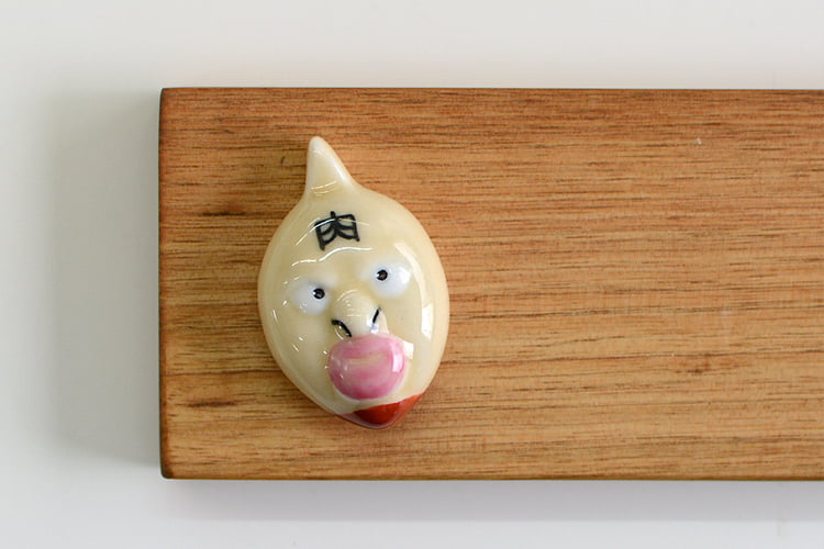 西富陶磁器 キン肉マン有田焼箸置き（染付）6個セット／2種類 | 西富