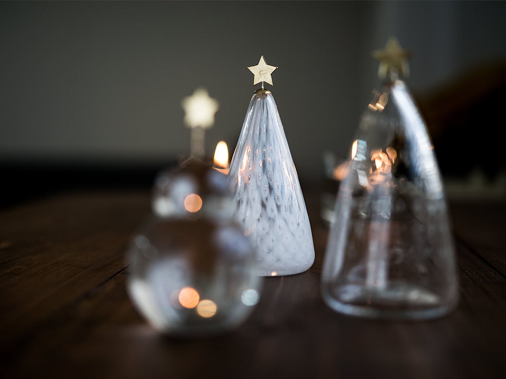 予約11月末発送※ 市川硝子製作所 雪だるまのオブジェ 【ガラス製