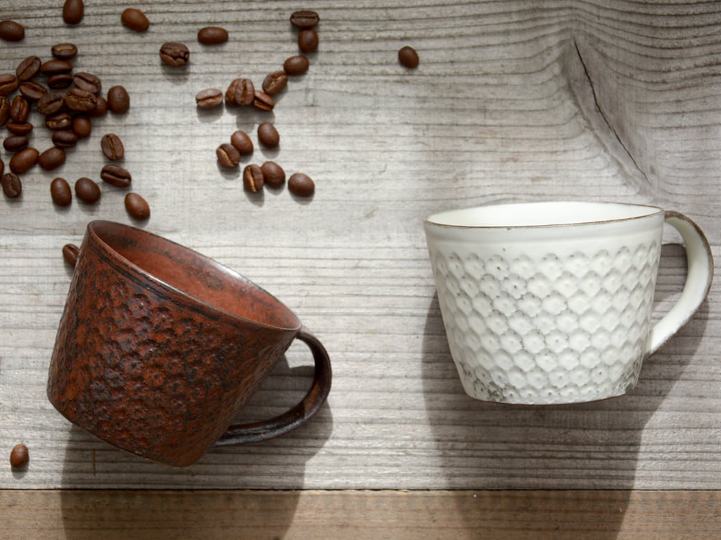 武曽健一（花虎窯） 印花マグカップ／5カラー | 武曽健一（花虎窯