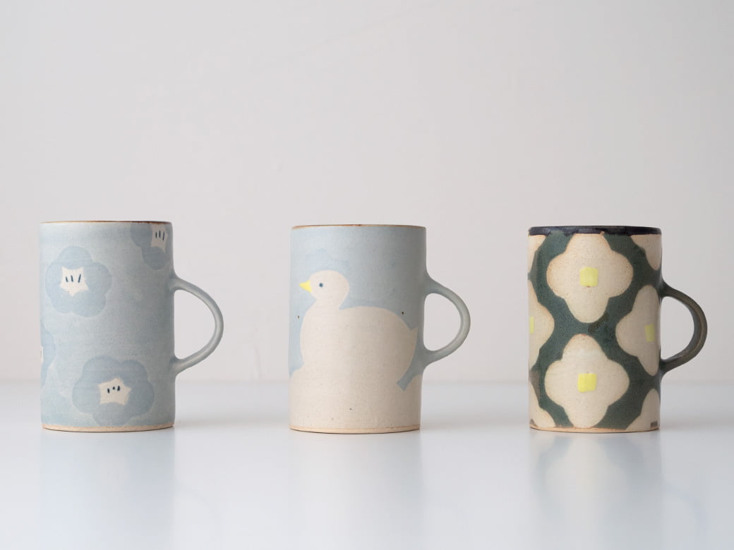 岡さつきさん お猪口 フリーカップ 茶杯 2個セット 岡さつきさん お