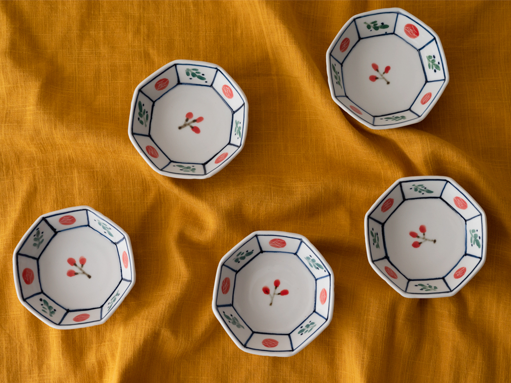 【pi様】米満麻子　春色　6.5寸輪花皿　3枚セット 米満麻子 春色 6.5寸皿【和食器 九谷青窯】 | 米満麻子／うつわ作家